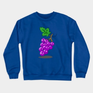 Kawaii Grapes with Faces Crewneck Sweatshirt